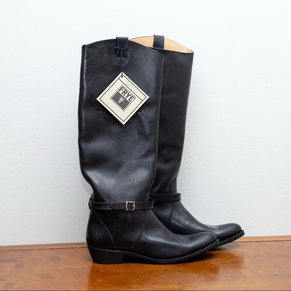 Frye Black Heeled Boots